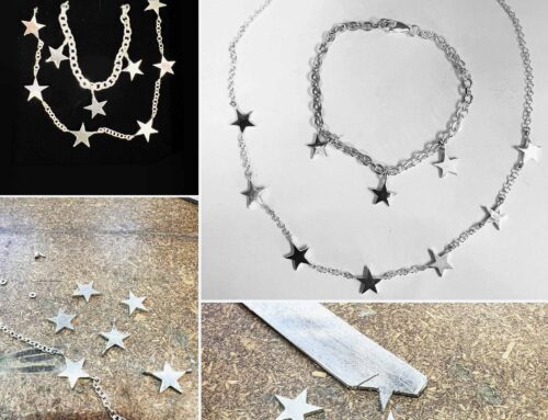 Silver Star Bracelet and Necklace