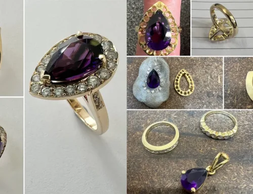 Amethyst and Diamond ring